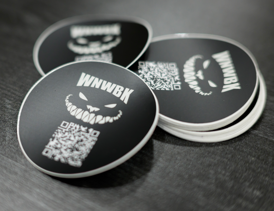 World News with BK sticker w/scannable QR code, 10-pack
